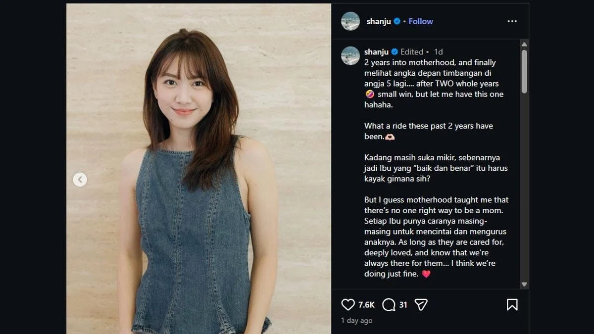 Perjalanan Menjadi Seorang Ibu: Pengalaman Shanju Selama Dua Tahun