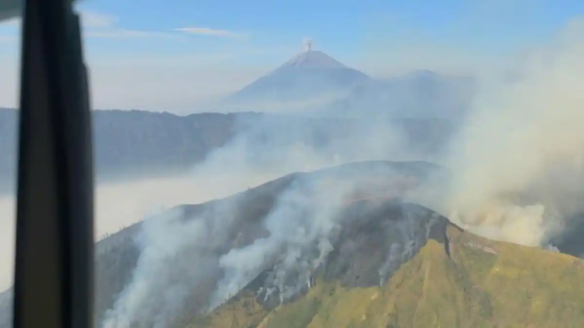 Jalur Wisata Bromo Dibatasi Saat Api di Penanjakan Belum Terkendali