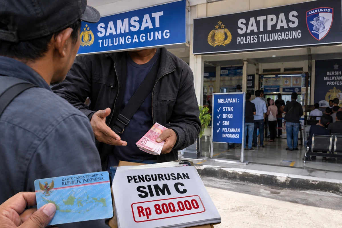 Dugaan Aktivitas Calo di Area Samsat dan Satpas Tulungagung, Pengawasan Jangan Sekadar Formalitas