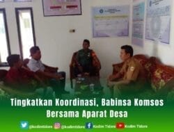 Tingkatkan Koordinasi, Babinsa Komsos Bersama Aparat Desa