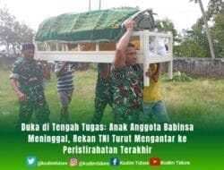 Duka di Tengah Tugas: Anak Anggota Babinsa Meninggal, Rekan TNI Turut Mengantar ke Peristirahatan Terakhir