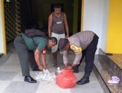 Perangi Miras, Babinsa dan Polsek Gerebek Lokasi Penyimpanan Cap Tikus