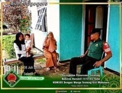 Cegah Stunting Babinsa Desa Kacepi Ramil 1512-03/Gebe Himbau Orang Tua Peduli Terhadap Kesehatan Anak