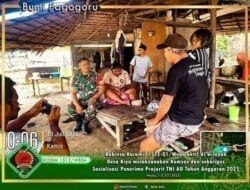 Komsos Dengan Warga, Babinsa ramil 1512-01/Weda Sosialisasikan Tentang Rekrutmen TNI AD Tahun 2025