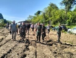 Dandim 1505/Tidore Dampingi Pangdam XV/Pattimura Tinjau Lokasi Pembangunan Batalyon Teritorial di Halmahera Timur