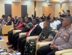 Dukung Perkembangan Olahraga Di Wilayah, Komandan Kodim 1710/Mimika Hadiri Acara Pelantikan