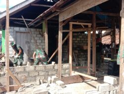 Satgas TMMD Kodim 1506/Namlea Bangun Rumah Tidak Layak Huni di Desa Leku