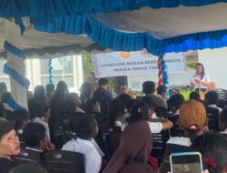 Dandim Mimika Hadiri Launching Program Makan Bergizi Gratis di SD Nawaripi