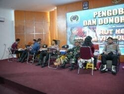 Rayakan HUT Kodam, Kodim 0906/Kkr gelar Pengobatan Gratis  Dan Donor Darah