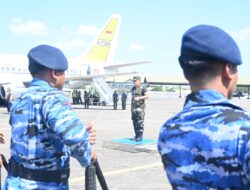Danlanud Sultan Hasanuddin Mengantar Keberangkatan Pangkogabwilhan II Usai Kunker di Makassar