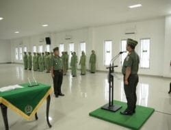 Kepala Staf Kodim 0906/Kkr Pimpin Korps Raport Masuk Dan Pindah Satuan