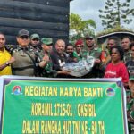 Sambut HUT TNI Ke-80, Babinsa Koramil 1715-01/Oksibil Kodim 1715/Yahukimo Laksanakan Karya Bakti di Kesusteran dan Gereja Gidi Kab. Pegunungan Bintang