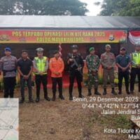 Usai Apel Gabungan, Personel Kodim 1505/Tidore Langsung Siaga di Pos Pengamanan