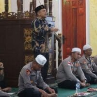 Tausiyah dan Do’a Bersama, Ustadz Junaidi Bangkitkan Semangat Personel Polres Aceh Timur