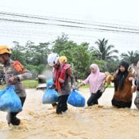 Respon Cepat Kapolres Aceh Timur, Pantau Wilayah Terdampak Banjir Susulan