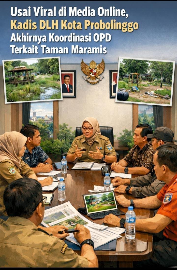Usai Pemberitaan Meluas, Kadis DLH Kota Probolinggo Pastikan Akan Koordinasi Terkait Taman Maramis