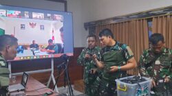 Pastikan Kesiapan Alat Komunikasi, Kodim 1710/Mimika Ikuti Vicon dengan Komlekdam XVII/Cenderawasih