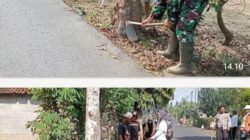 Wujudkan Lingkungan Asri, Babinsa Pakunden Ajak Warga Gotong Royong Dalam Jumat Bersih