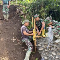 TNI AD Bangun Jembatan Aramco di Lima Puluh Kota, Perkuat Akses dan Ekonomi Warga