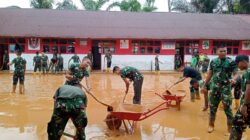 TNI AD Pulihkan SDN 152983 Hutanabolon I Pasca Banjir, Sekolah Kembali Digunakan