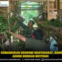 Bangun Kemandirian Ekonomi Masyarakat, Babinsa Giri Agung Berikan Motivasi