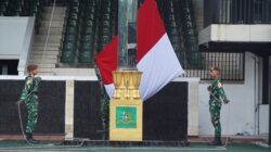 Perkuat Disiplin dan Soliditas Akmil Gelar Upacara Bendera dan Latihan Defile