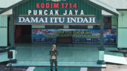 Kodim 1714/Puncak Jaya Selenggarakan Kegiatan Persami KKRI Tanamkan Nilai Kebangsaan Pada Siswa SMK Negeri 1 Mulia