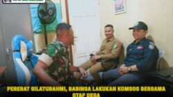 Pererat Silaturahmi, Babinsa Lakukan Komsos Bersama Staf Desa