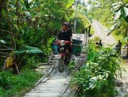 Dandim Bojonegoro Tinjau Lokasi Rencana Pembangunan Jembatan Beton di Napis