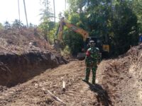 Kodim 1505/Tidore Datangkan Alat Berat, Percepat Pembangunan Jembatan Garuda