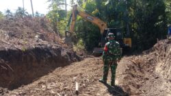 Kodim 1505/Tidore Datangkan Alat Berat, Percepat Pembangunan Jembatan Garuda