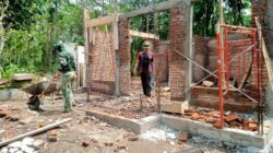 TMMD ke-128 Bangun Musholla Baiturrahman di Dusun Ledok Desa Brabe, Progres Capai 40 Persen