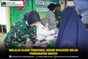Melalui Klinik Terapung, Kodim 0906/Kkr Gelar Pengobatan Gratis