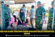 Melalui Klinik Terapung, Kodim 0906/Kkr Gelar Pengabotan Gratis