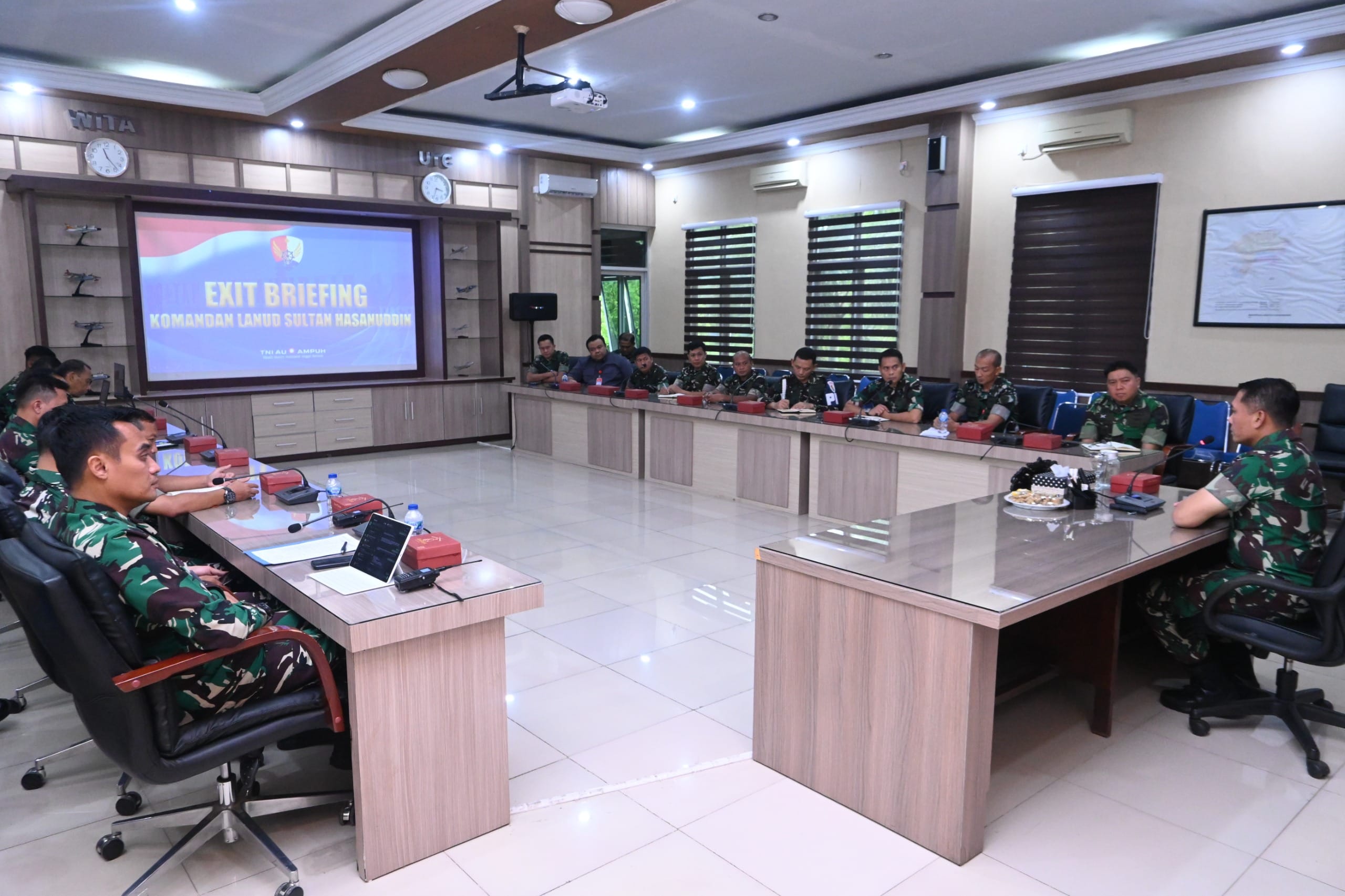 Danlanud Sultan Hasanuddin Pimpin Exit Briefing, Sampaikan Apresiasi dan Pesan Profesionalisme