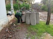 Pemasangan Buis Beton Saluran Air TMMD Ke-128 Capai 40 Persen, Atasi Genangan di Dusun Klagin, Brabe