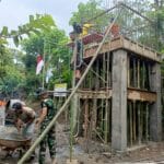 Progres Pembangunan Tower Tandon SPAM TMMD ke-128 Masuki Tahap Pengecoran Lantai Dasar
