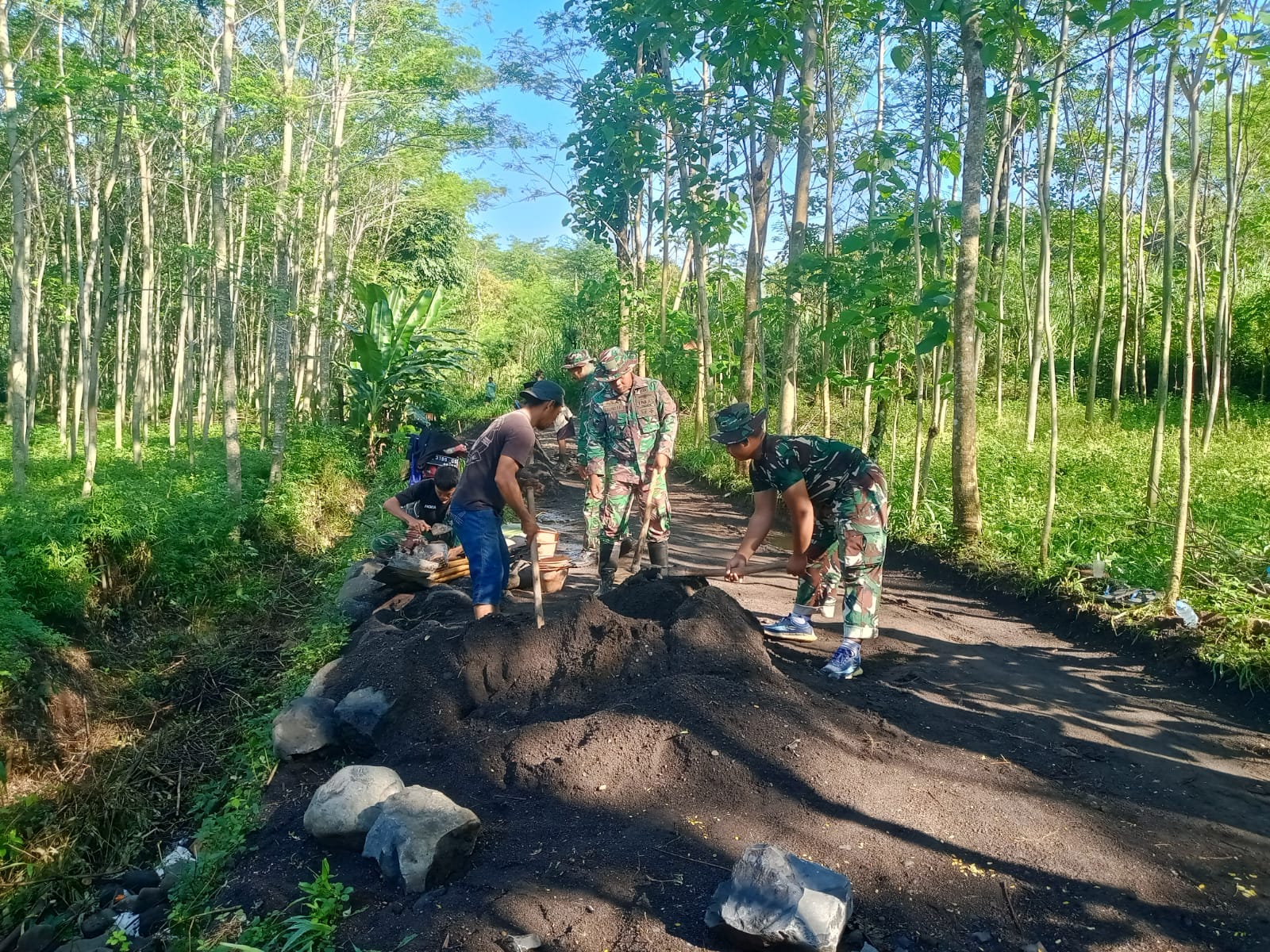 Progres TMMD Ke-128 Capai Tahap Akhir, Pembangunan TPT Tinggal 2 Titik