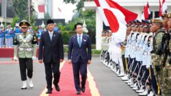 Perkuat Kemitraan Strategis Melalui Pertemuan Bilateral, Panglima TNI Dampingi Menhan RI Terima Kunjungan Menhan Jepang