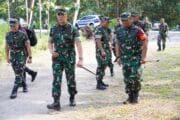 Dandim 0808/Blitar Dampingi Pangdam V/Brw Kunjungi Lokasi Brigif/Yonif TP Di Kesamben