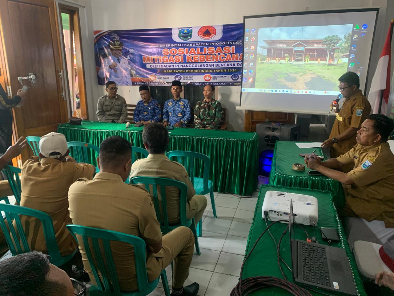 BPBD Probolinggo Gelar Sosialisasi Penanggulangan Bencana di Lokasi TMMD Ke-128 Kodim 0820/Probolinggo