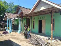 RTLH Milik Ibu Pusri Warga Dusun Klagin Desa Brabe Rampung, Rumah Siap di Tempati