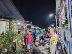 Pererat Kebersamaan, Satgas Kerjabakti Bersama Masyarakat Desa Brabe