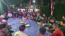 Wujud Syukur Program TMMD Hampir Selesai, Warga Bersama Satgas Gelar Tasyakuran