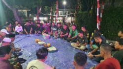 Wujud Syukur Program TMMD Hampir Selesai, Warga Bersama Satgas Gelar Tasyakuran