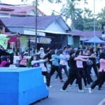 Car Free Day Lanud Sultan Hasanuddin Semarak, Danlanud Sapa Warga dan Dukung UMKM Lokal