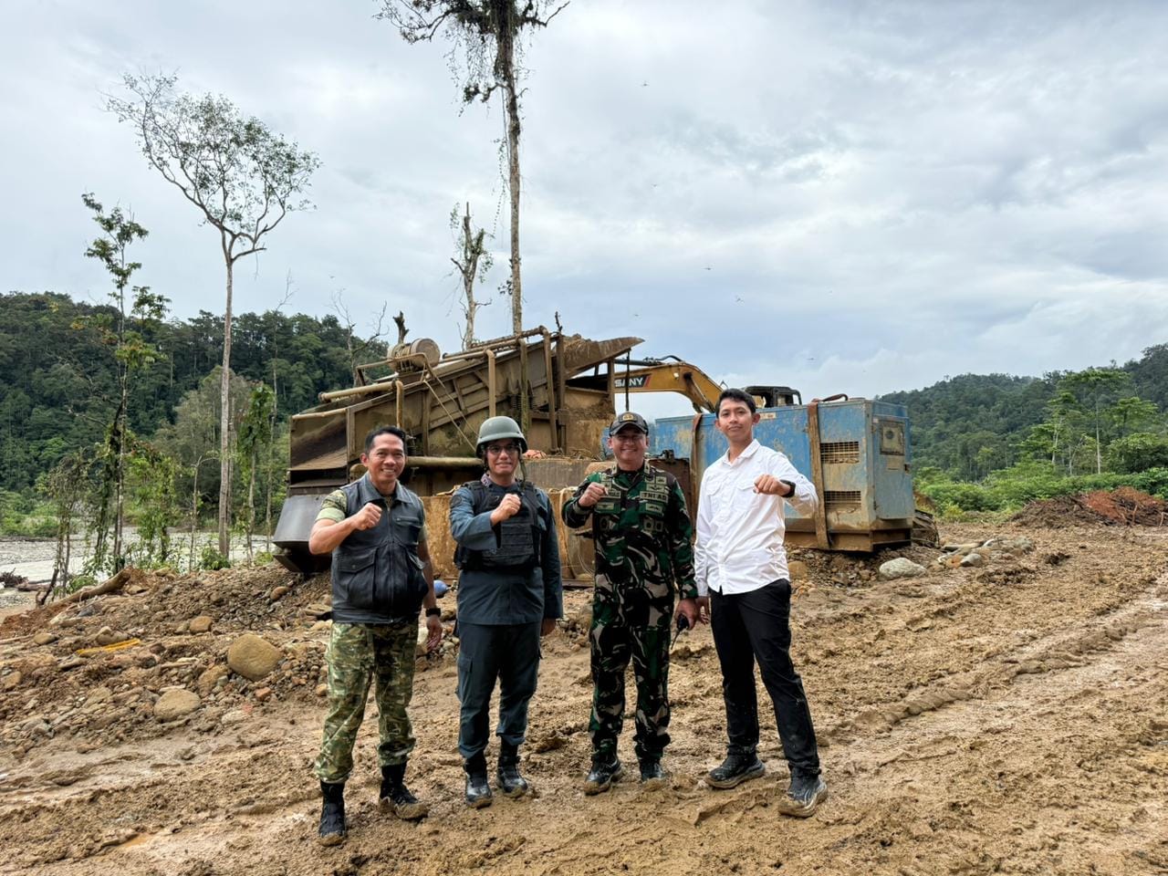 TNI Dukung Penertiban PETI di Wilayah Papua Tengah