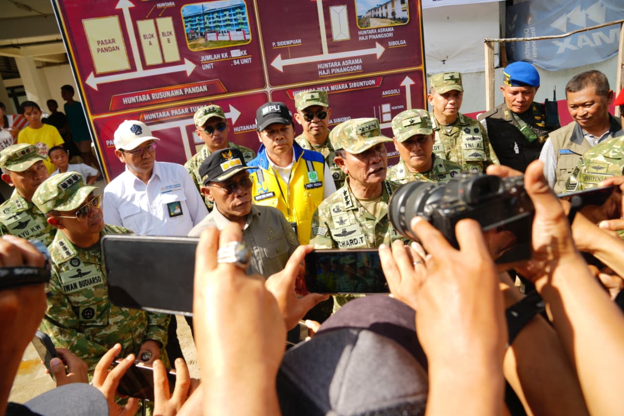 Kasum TNI Melaksanakan Kunjungan Kerja ke Wilayah Kabupaten Tapteng dan Tapsel Sumatera Utara