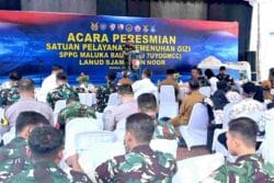 Dukung Program Asta Cita Presiden RI, Danlanud Sjamsudin Noor Resmikan SPPG Maluka Baulin Perkuat Gizi Generasi Bangsa