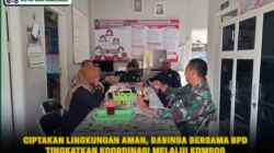Ciptakan Lingkungan Aman, Babinsa Bersama BPD Tingkatkan Koordinasi Melalui Komsos